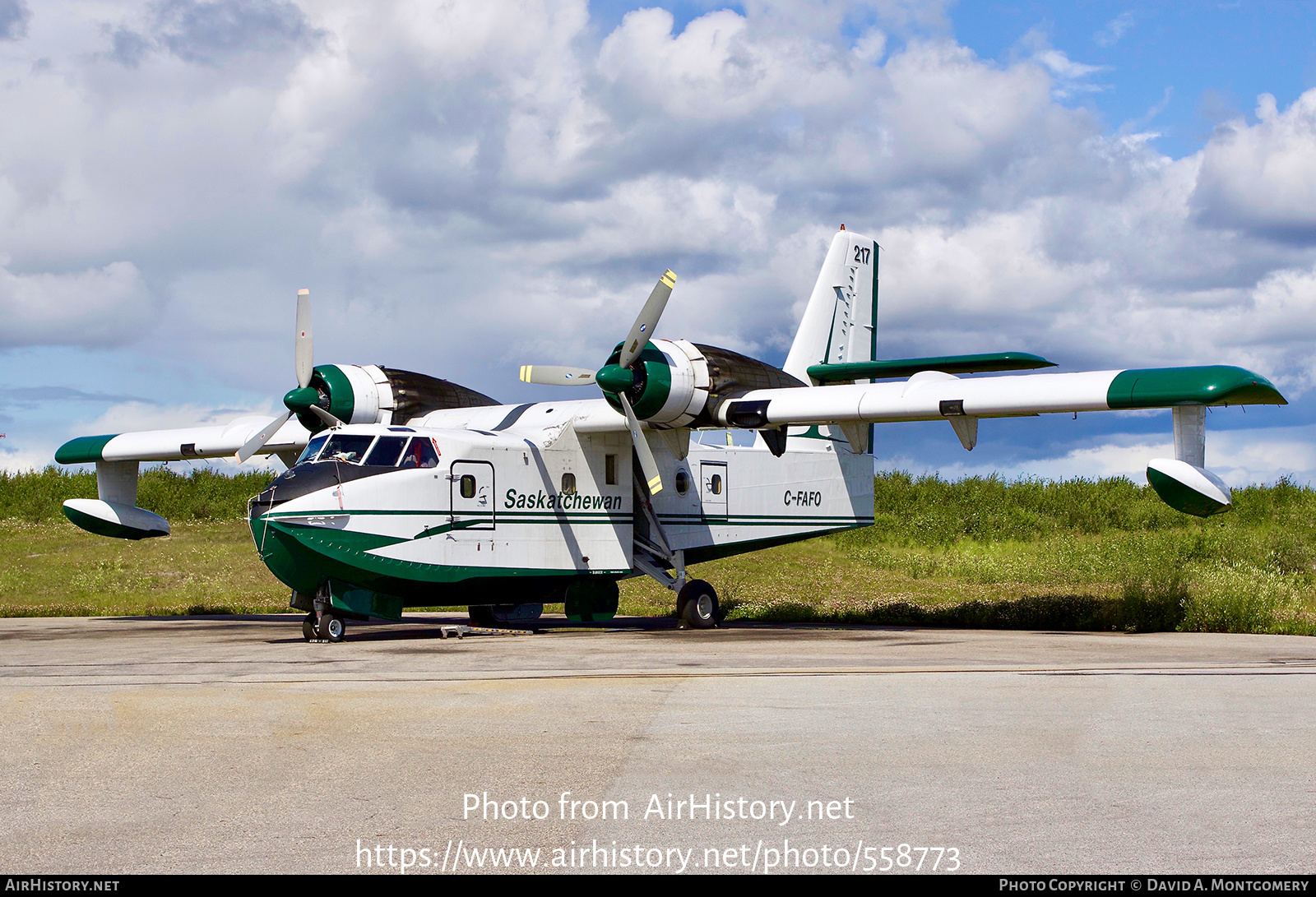 Aircraft Photo of C-FAFO | Canadair CL-215-V (CL-215-1A10) | Saskatchewan Government | AirHistory.net #558773