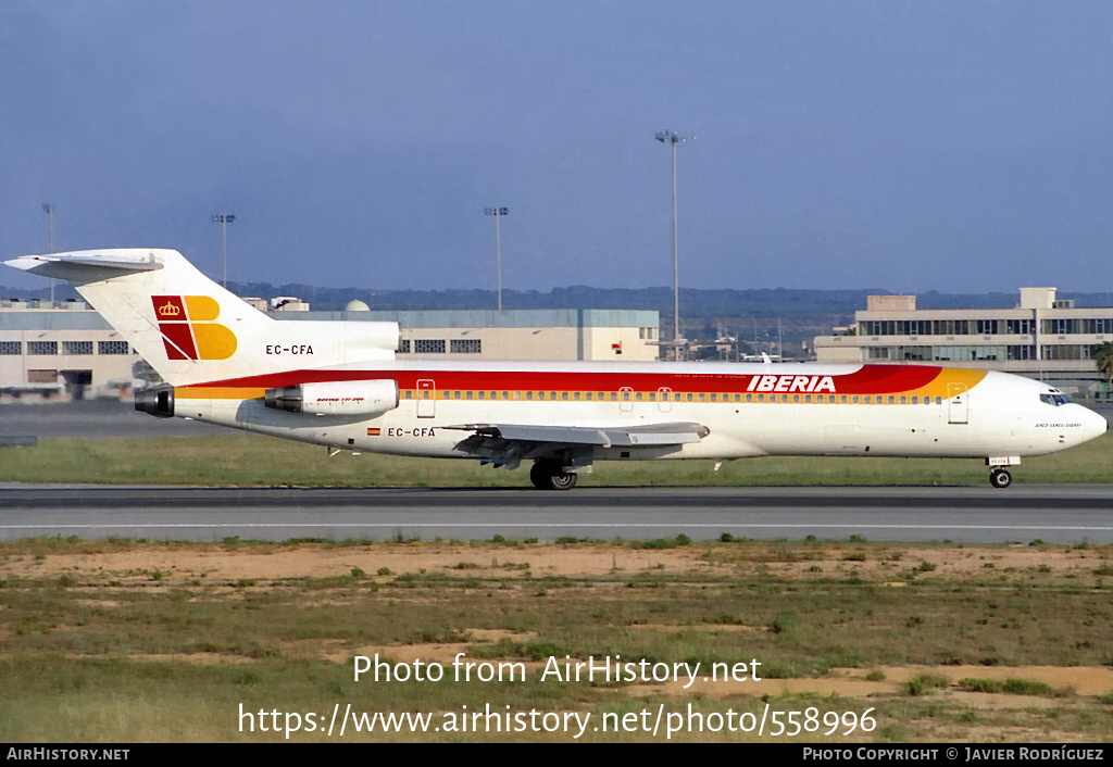 Aircraft Photo of EC-CFA | Boeing 727-256/Adv | Iberia | AirHistory.net #558996