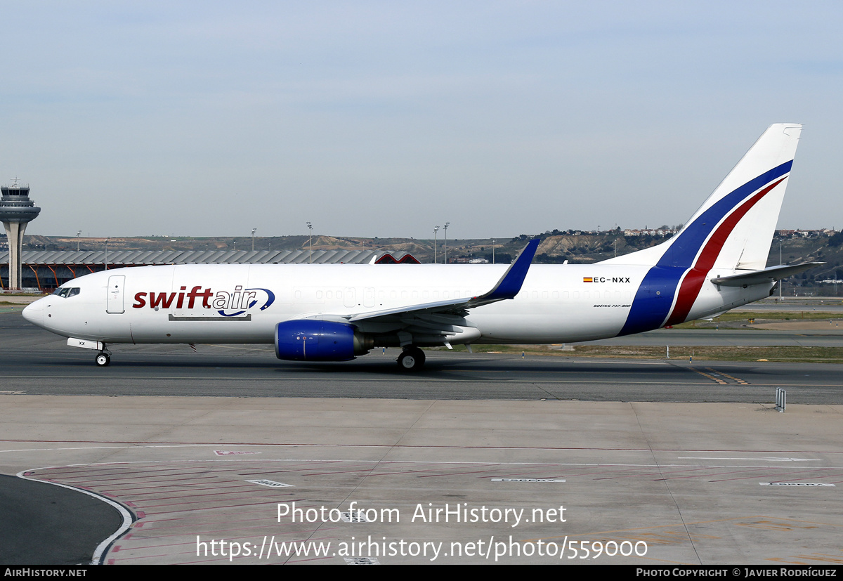 Aircraft Photo of EC-NXX | Boeing 737-8FE(SF) | Swiftair | AirHistory.net #559000