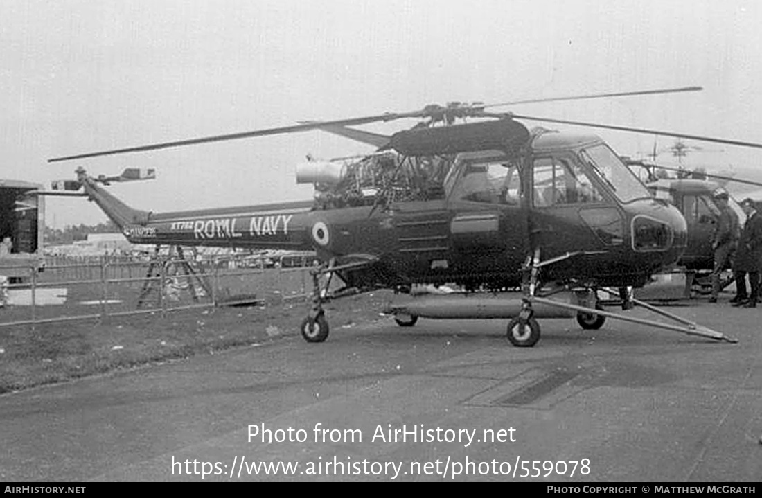 Aircraft Photo of XT782 | Westland Wasp HAS1 (P-531-2) | UK - Navy | AirHistory.net #559078