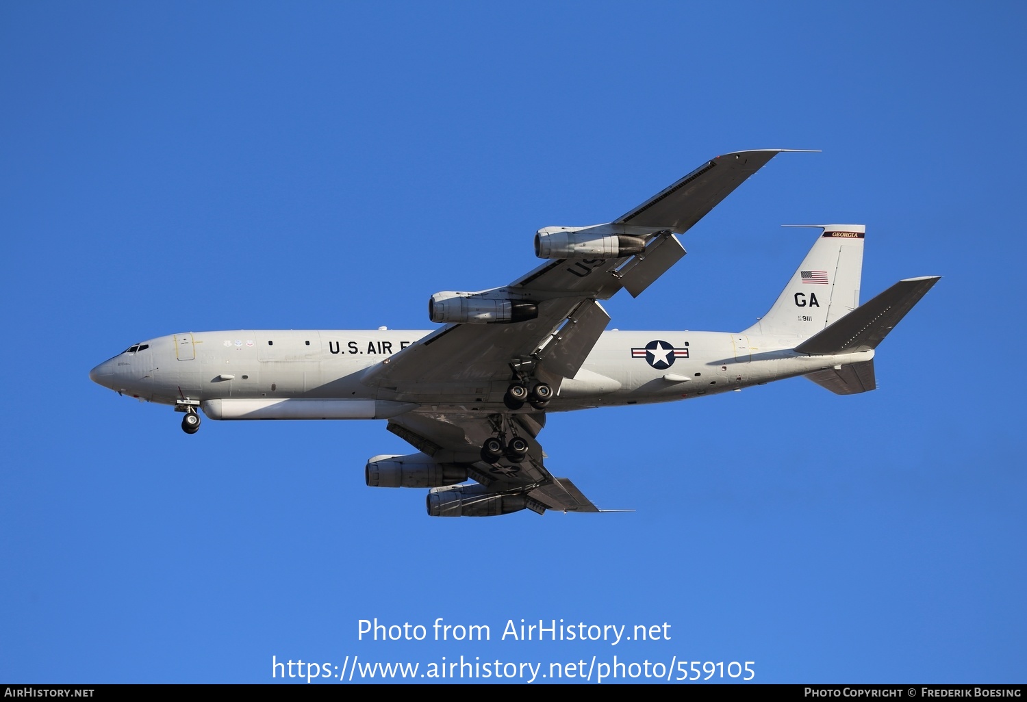 Aircraft Photo of 02-9111 / AF02-9111 | Boeing E-8C J-Stars (707-300C ...