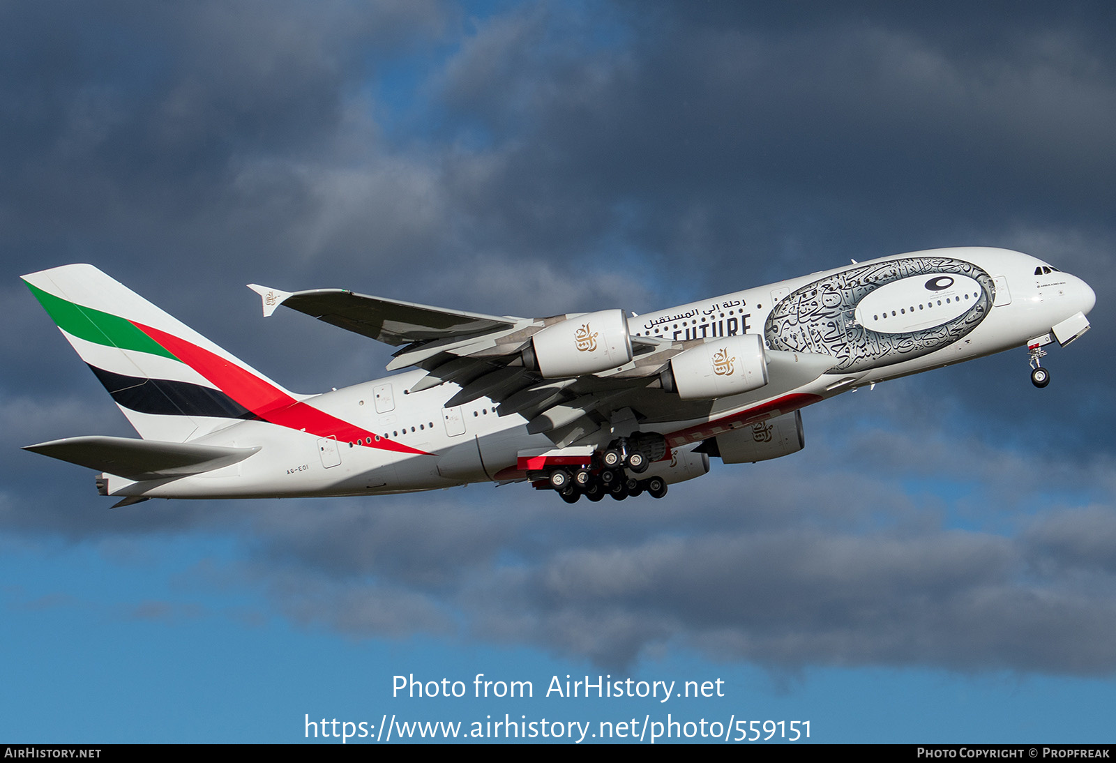 Aircraft Photo of A6-EOI | Airbus A380-861 | Emirates | AirHistory.net #559151