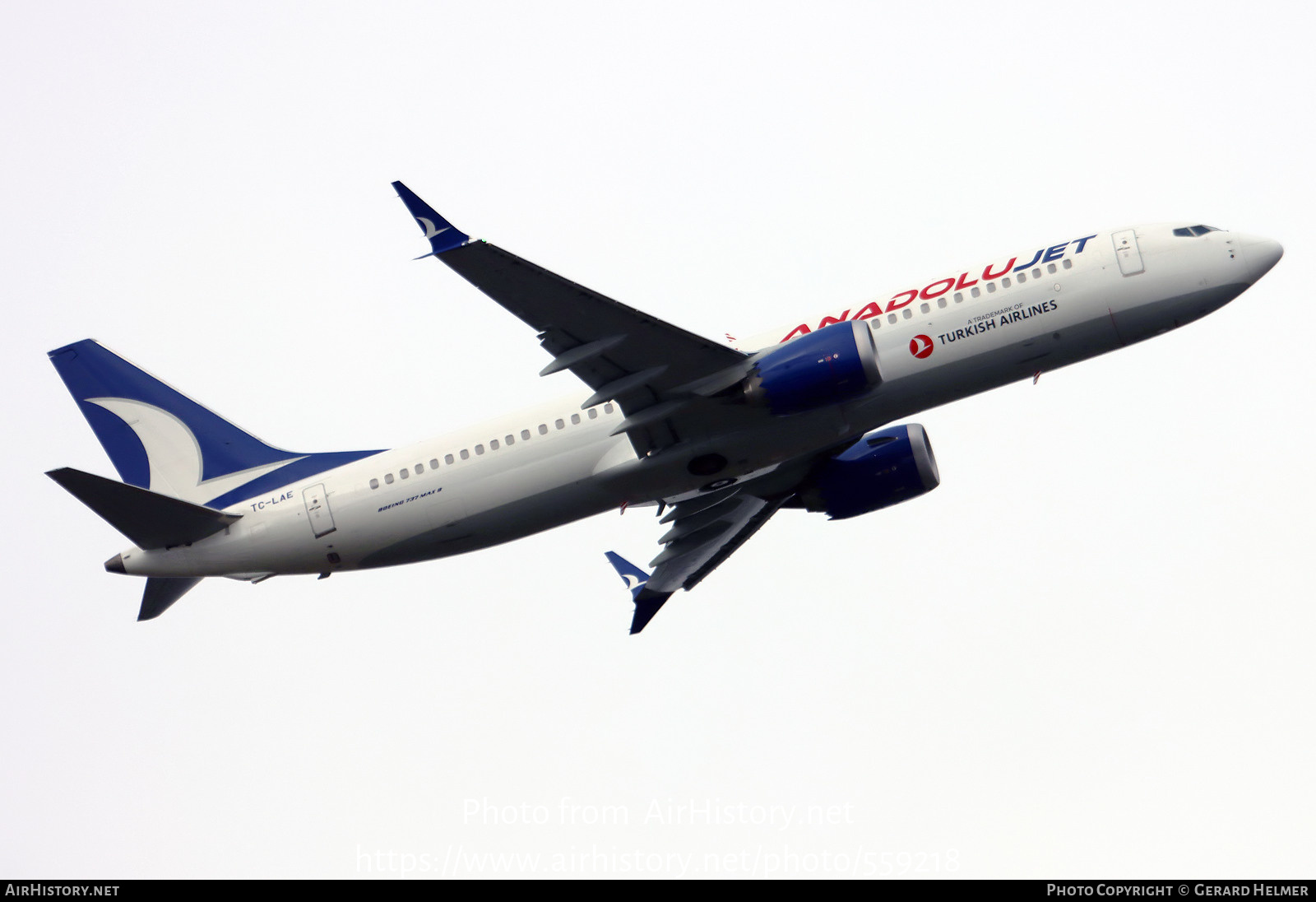 Aircraft Photo of TC-LAE | Boeing 737-8 Max 8 | AnadoluJet | AirHistory.net #559218