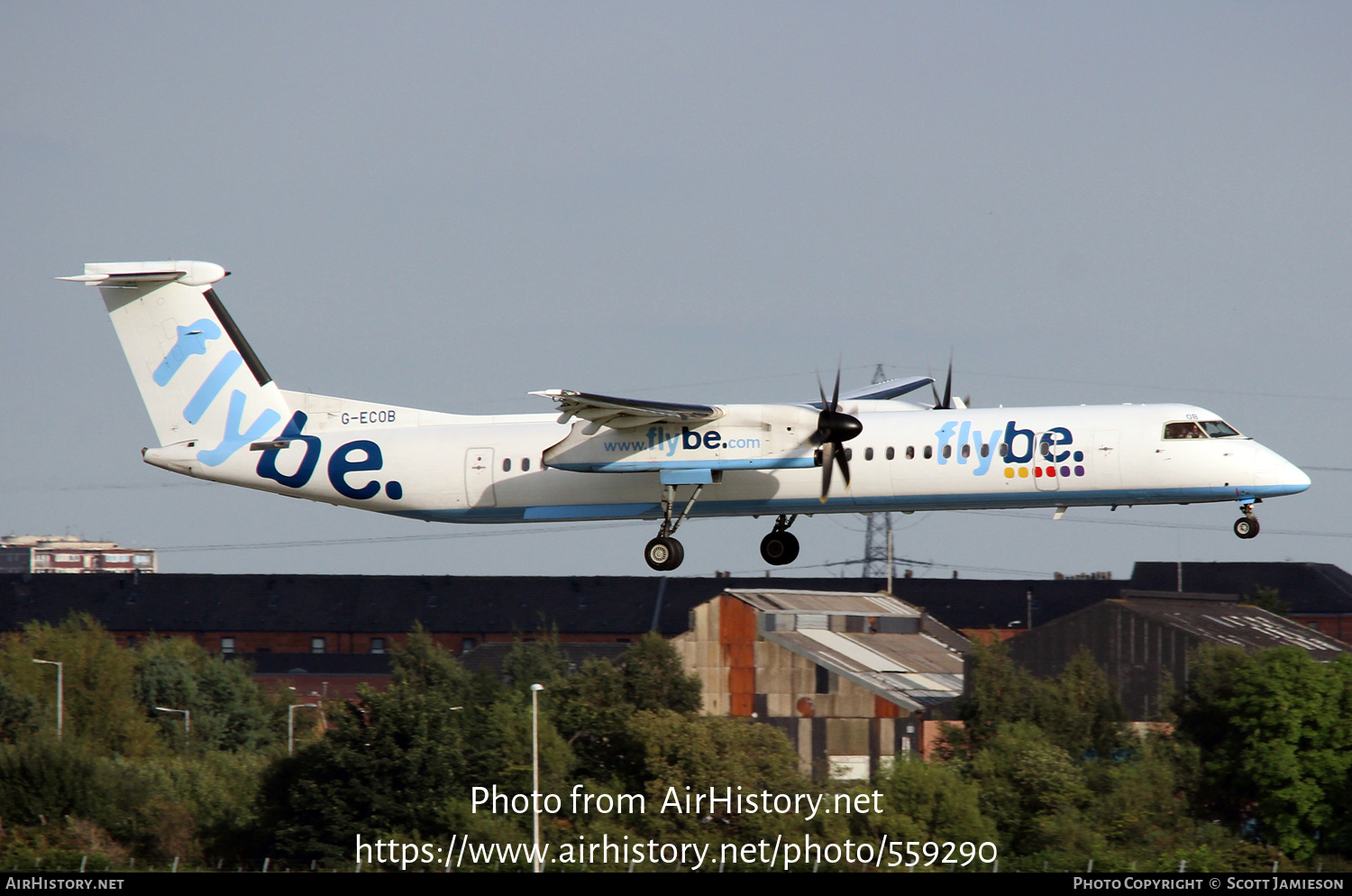 Aircraft Photo of G-ECOB | Bombardier DHC-8-402 Dash 8 | Flybe | AirHistory.net #559290