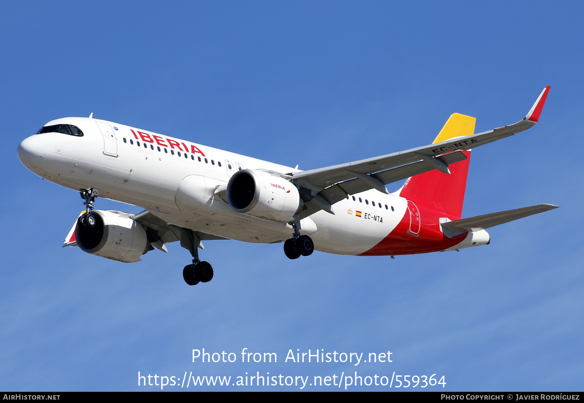 Aircraft Photo of EC-NTA | Airbus A320-251N | Iberia | AirHistory.net #559364