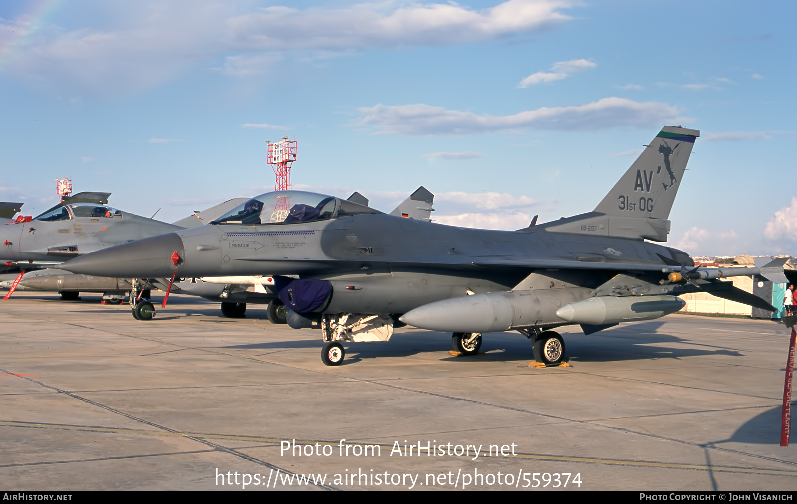 Aircraft Photo of 89-2137 / AF89-137 | General Dynamics F-16CG Night Falcon | USA - Air Force | AirHistory.net #559374