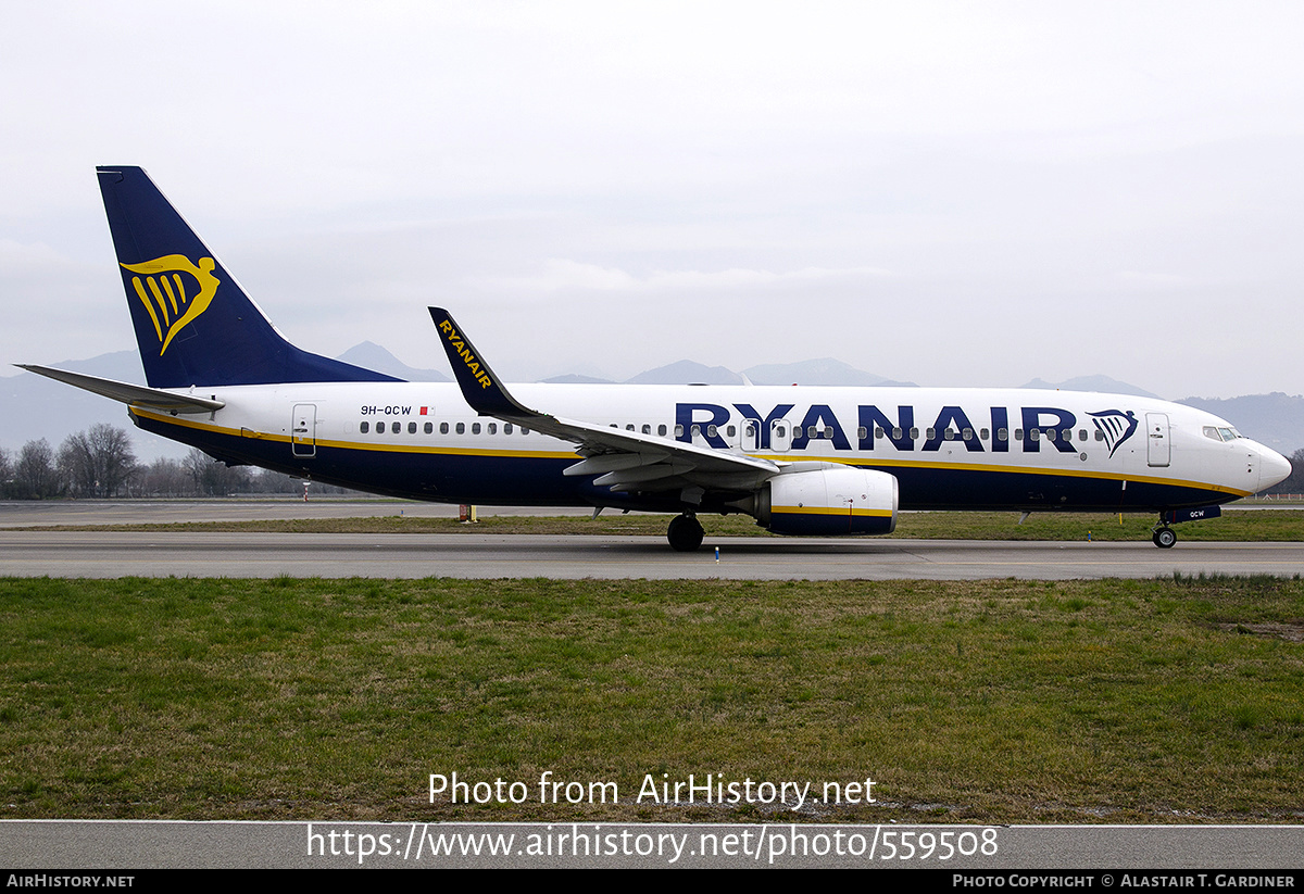 Aircraft Photo of 9H-QCW | Boeing 737-8AS | Ryanair | AirHistory.net #559508