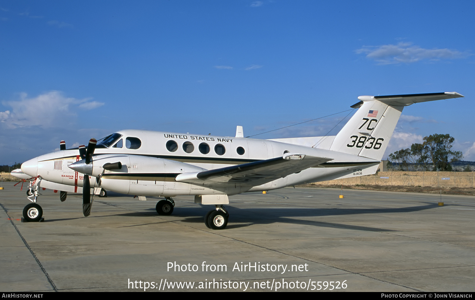 Aircraft Photo of 163836 / 3836 | Beech UC-12M Super King Air (A200C) | USA - Navy | AirHistory.net #559526