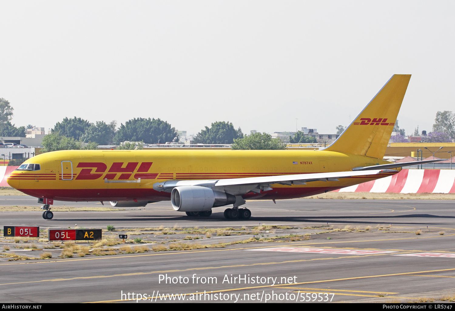 Aircraft Photo of N787AX | Boeing 767-281(BDSF) | DHL International | AirHistory.net #559537