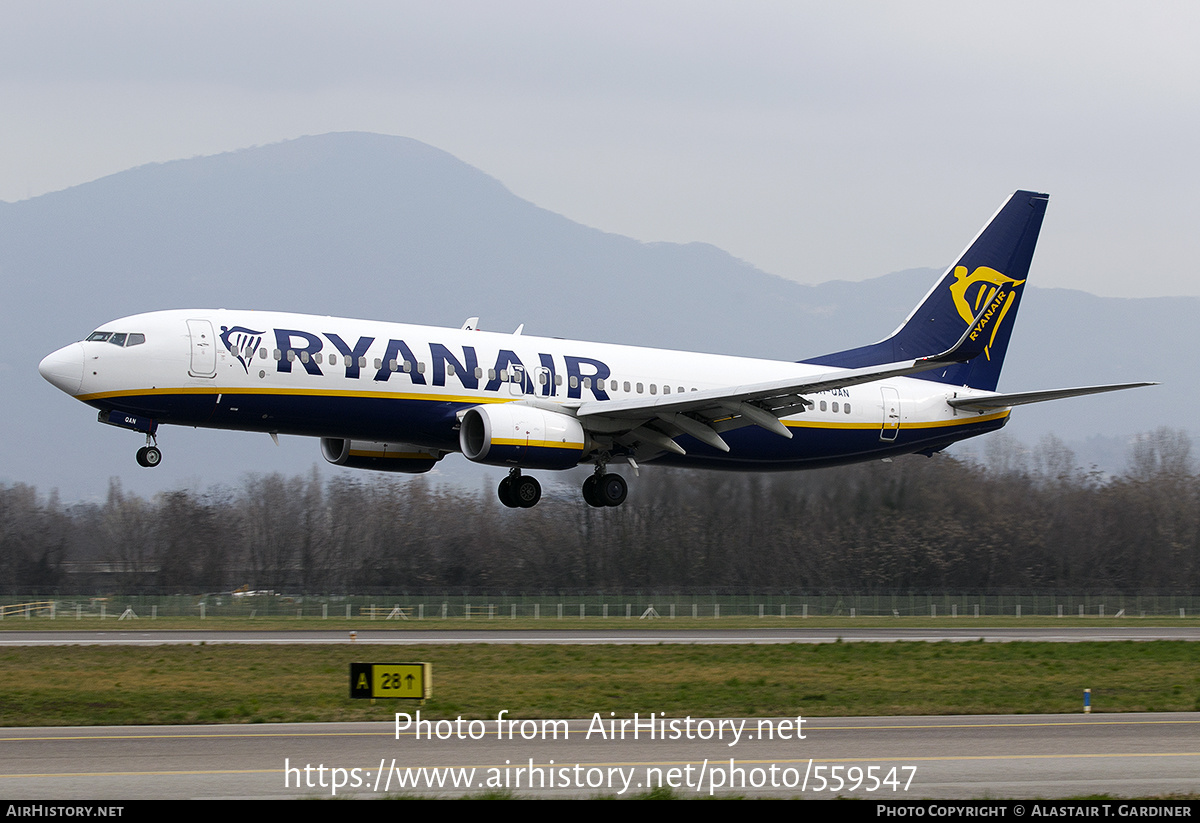 Aircraft Photo of 9H-QAN | Boeing 737-800 | Ryanair | AirHistory.net #559547