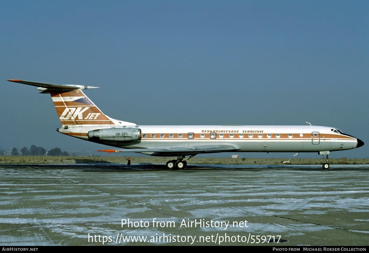 Aircraft Photo of OK-DFI | Tupolev Tu-134A | ČSA - Československé Aerolinie - Czechoslovak Airlines | AirHistory.net #559717