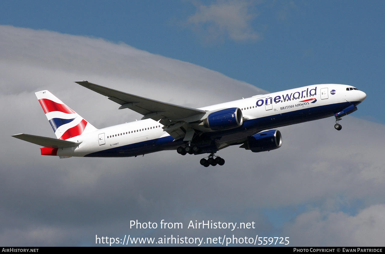 Aircraft Photo of G-YMMT | Boeing 777-236/ER | British Airways | AirHistory.net #559725