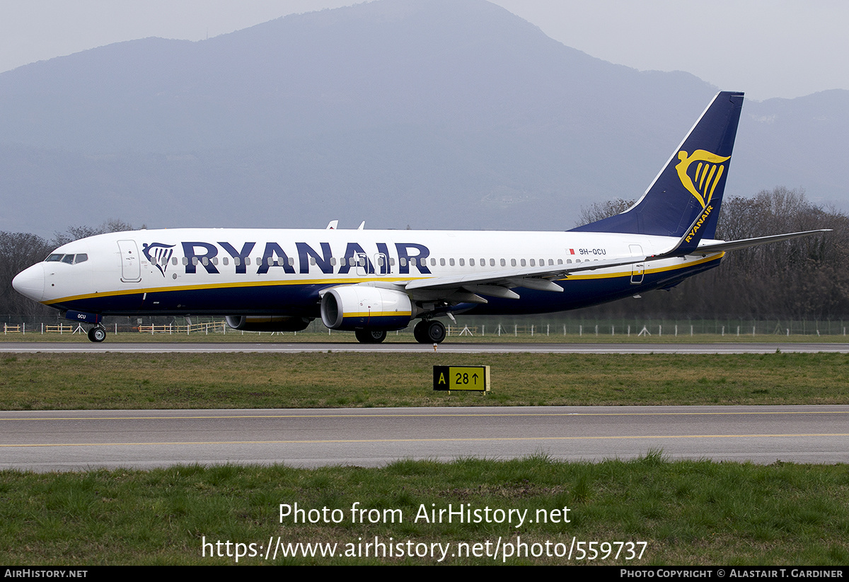 Aircraft Photo of 9H-QCU | Boeing 737-8AS | Ryanair | AirHistory.net #559737