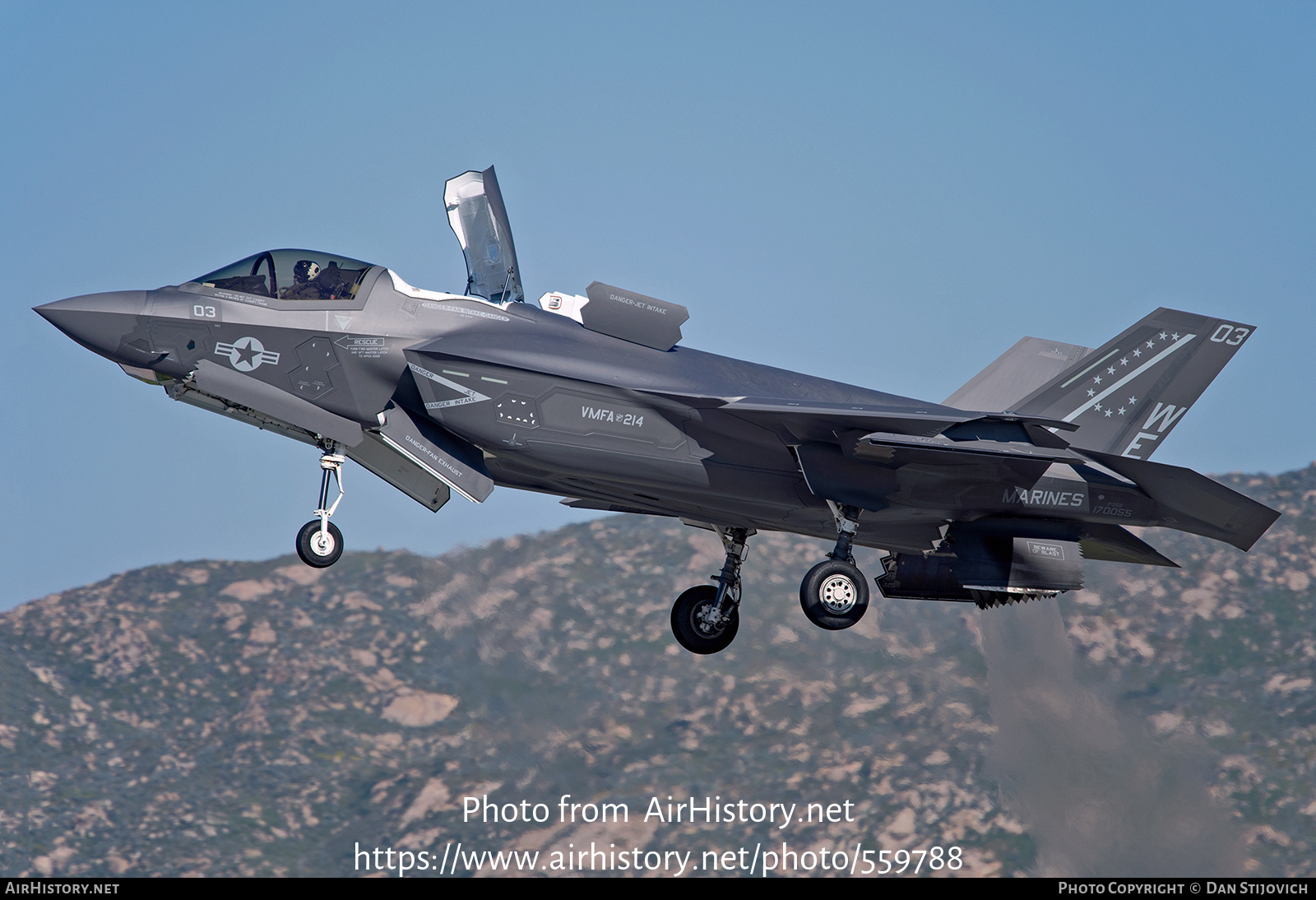 Aircraft Photo of 170055 | Lockheed Martin F-35B Lightning II | USA - Marines | AirHistory.net #559788