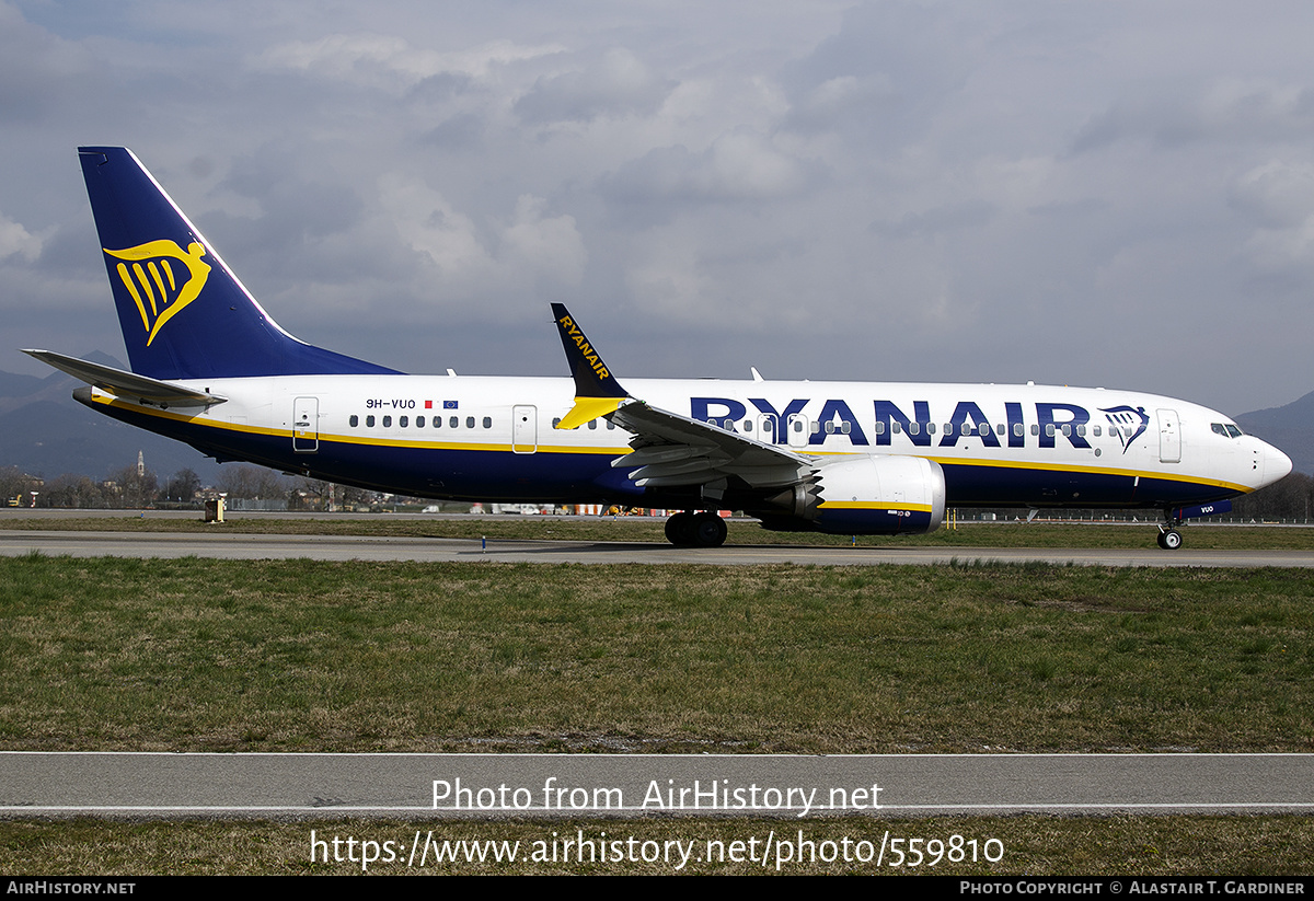 Aircraft Photo of 9H-VUO | Boeing 737-8200 Max 200 | Ryanair | AirHistory.net #559810