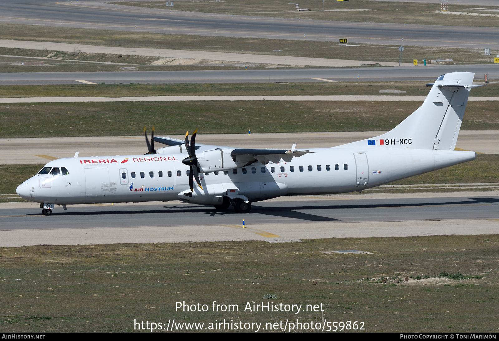 Aircraft Photo of 9H-NCC | ATR ATR-72-600 (ATR-72-212A) | Iberia Regional | AirHistory.net #559862