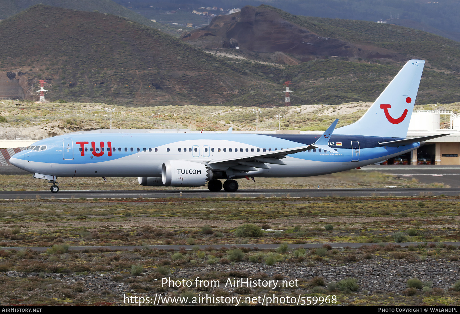 Aircraft Photo of D-AMAZ | Boeing 737-8 Max 8 | TUI | AirHistory.net #559968