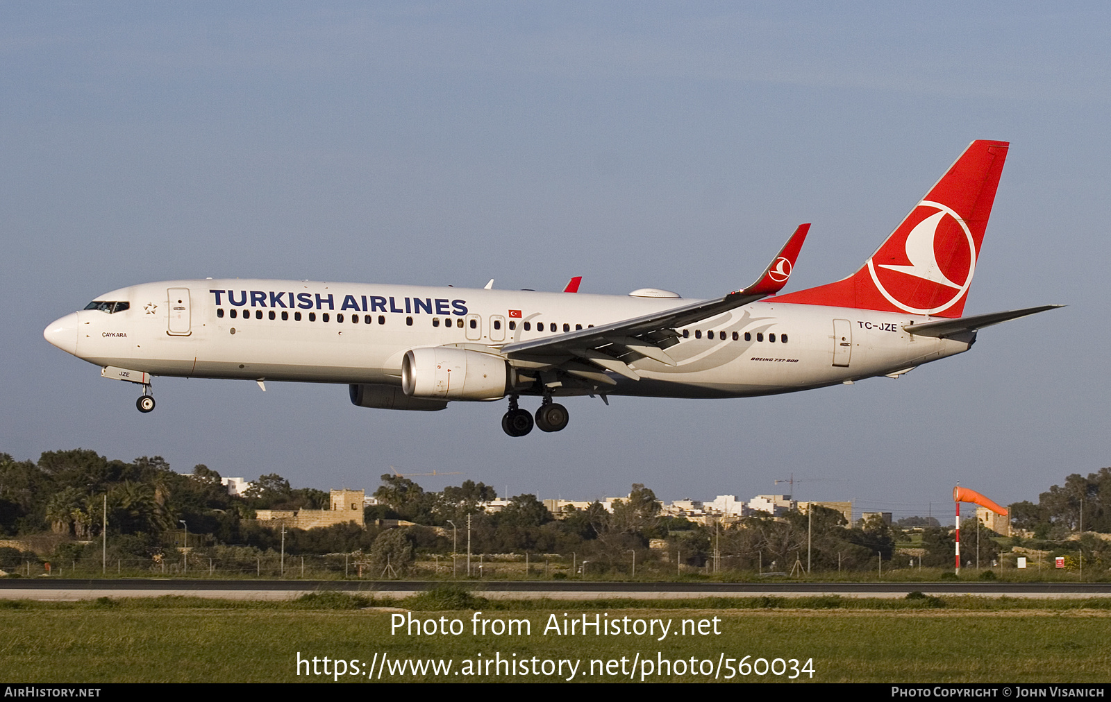 Aircraft Photo of TC-JZE | Boeing 737-8F2 | Turkish Airlines | AirHistory.net #560034