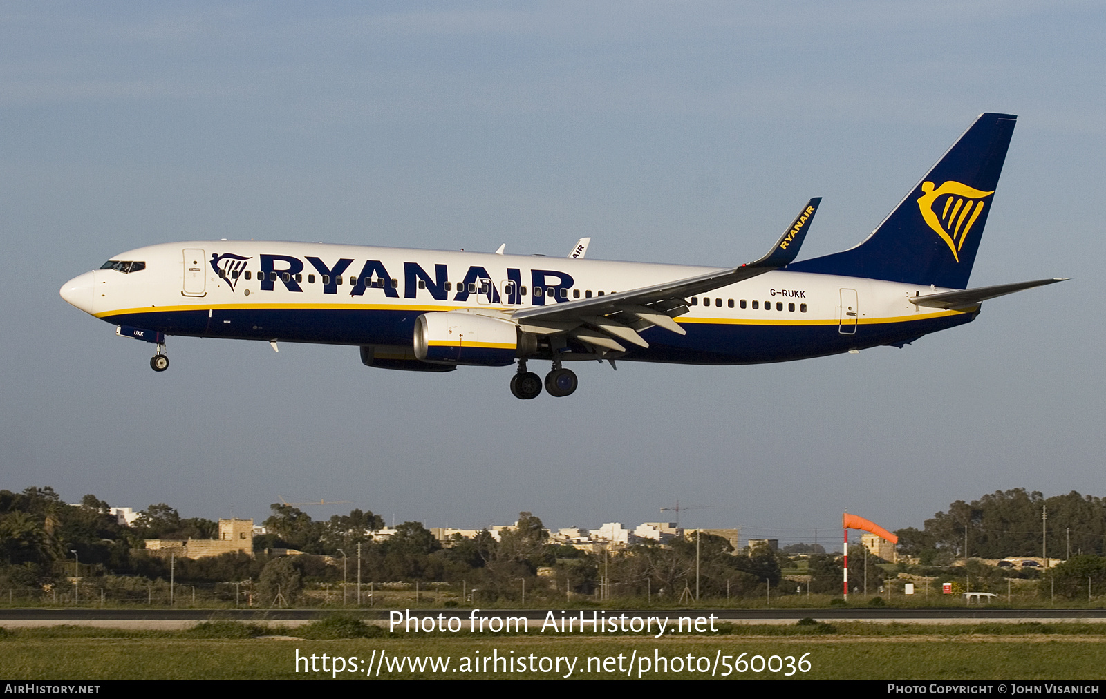 Aircraft Photo of G-RUKK | Boeing 737-8AS | Ryanair | AirHistory.net #560036