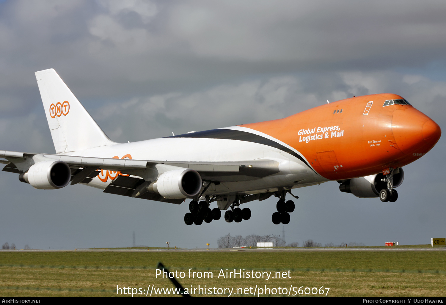 Aircraft Photo of OO-THB | Boeing 747-4HAF/ER/SCD | TNT Airways | AirHistory.net #560067