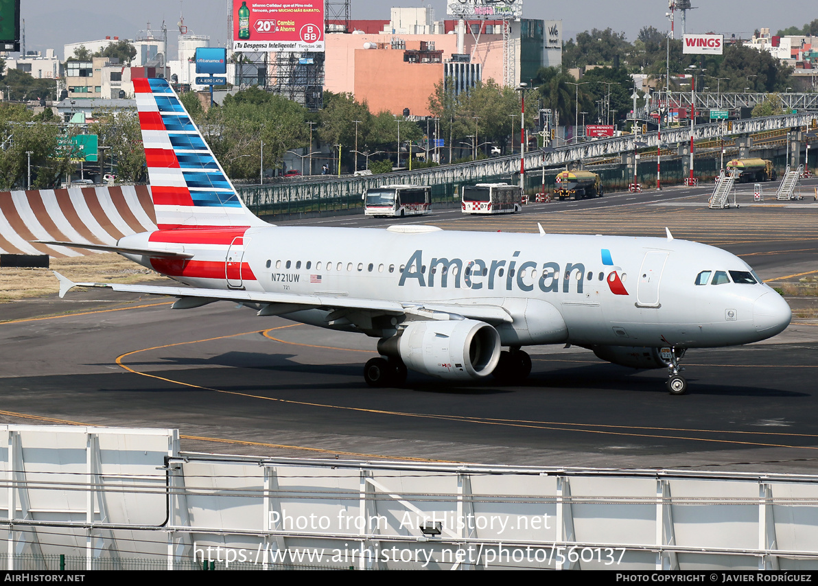 Aircraft Photo of N721UW | Airbus A319-112 | American Airlines | AirHistory.net #560137