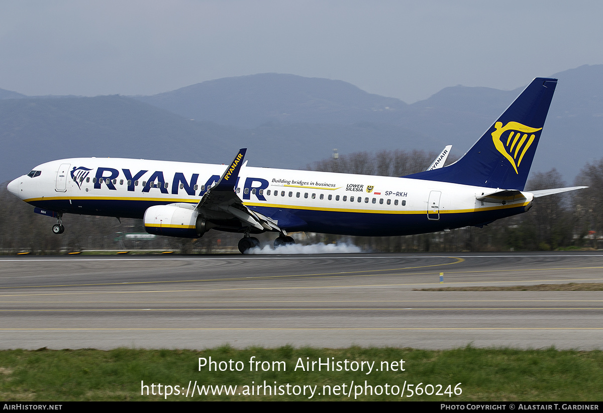 Aircraft Photo of SP-RKH | Boeing 737-8AS | Ryanair | AirHistory.net #560246