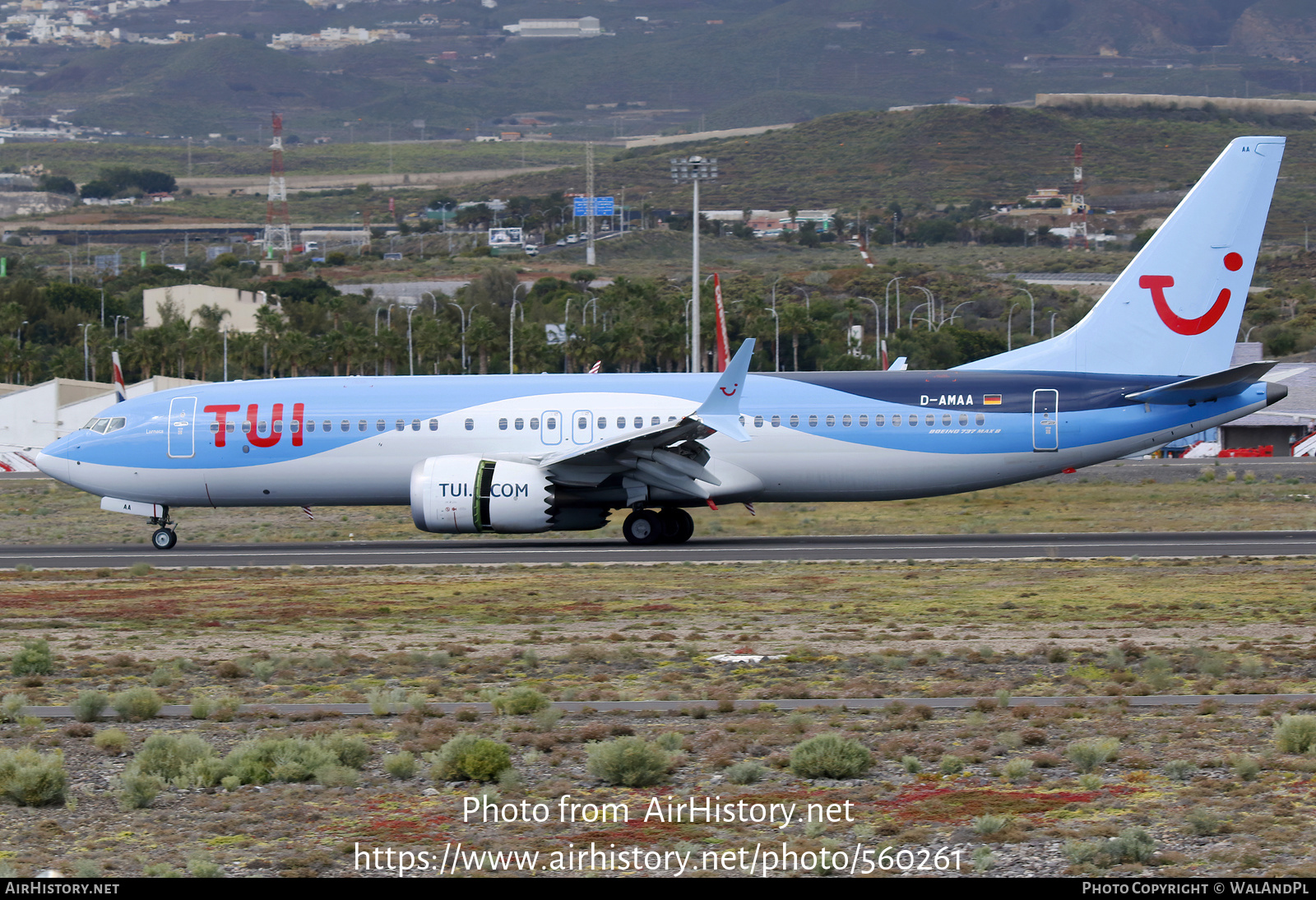 Aircraft Photo of D-AMAA | Boeing 737-8 Max 8 | TUI | AirHistory.net #560261