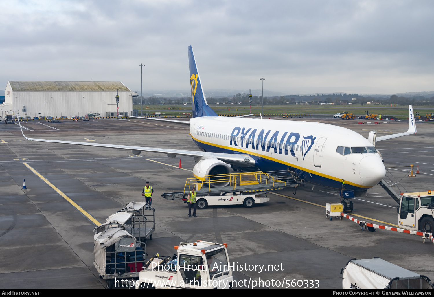 Aircraft Photo of SP-RKX | Boeing 737-8AS | Ryanair | AirHistory.net #560333