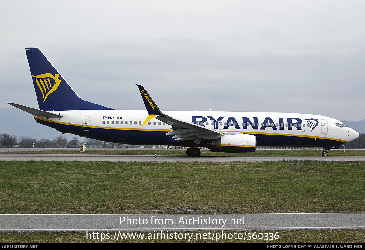 Aircraft Photo of EI-DLX | Boeing 737-8AS | Ryanair | AirHistory.net #560336