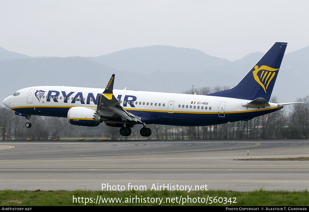 Aircraft Photo of EI-HGS | Boeing 737-8200 Max 200 | AirHistory.net #560342