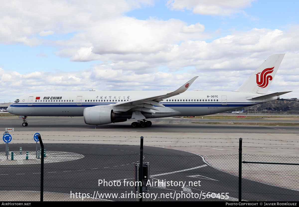 Aircraft Photo of B-307C | Airbus A350-941 | Air China | AirHistory.net #560455