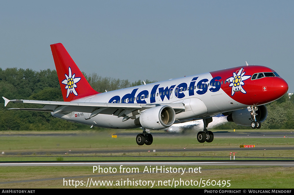 Aircraft Photo of HB-IHX | Airbus A320-214 | Edelweiss Air | AirHistory.net #560495