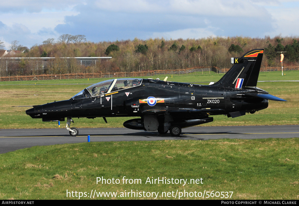 Aircraft Photo of ZK020 | BAE Systems Hawk T2 | UK - Air Force | AirHistory.net #560537