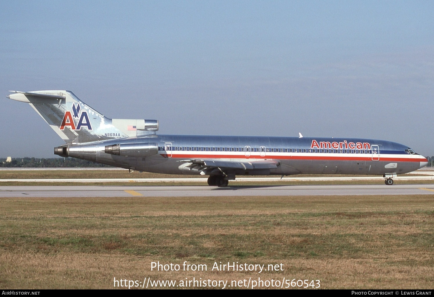 Aircraft Photo of N869AA | Boeing 727-223/Adv | American Airlines | AirHistory.net #560543