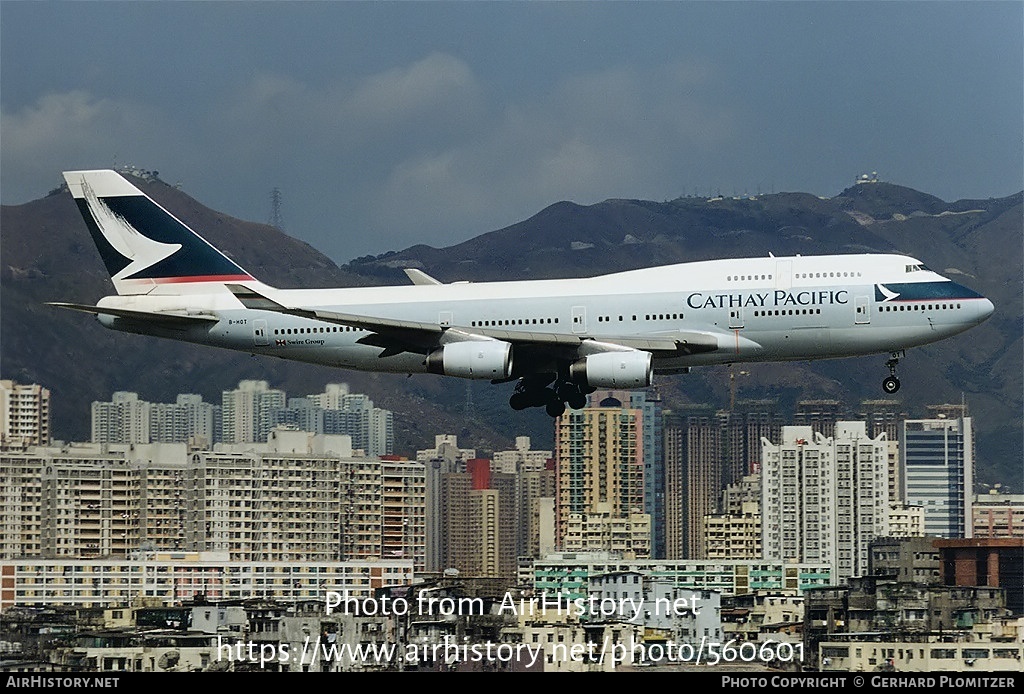 Aircraft Photo of B-HOT | Boeing 747-467 | Cathay Pacific Airways | AirHistory.net #560601