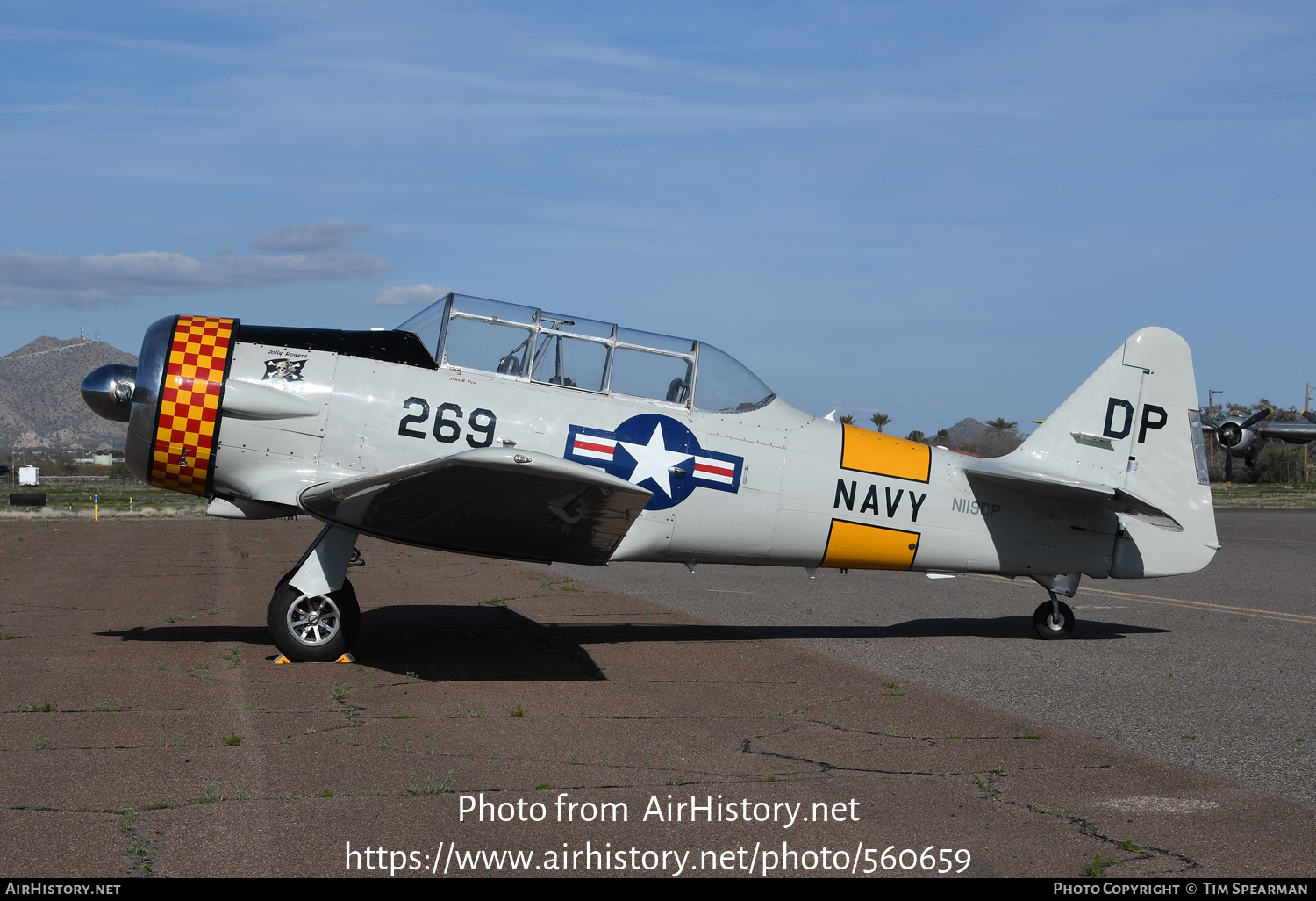 Aircraft Photo of N119DP | North American SNJ-4 Texan | USA - Navy | AirHistory.net #560659