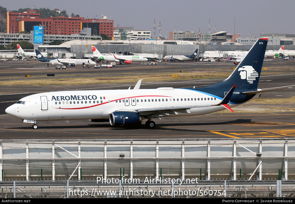 Aircraft Photo of N875AM | Boeing 737-852 | AeroMéxico | AirHistory.net #560754