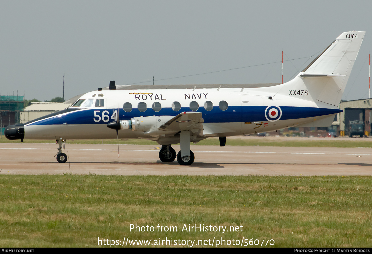 Aircraft Photo of XX478 | Scottish Aviation HP-137 Jetstream T2 | UK - Navy | AirHistory.net #560770