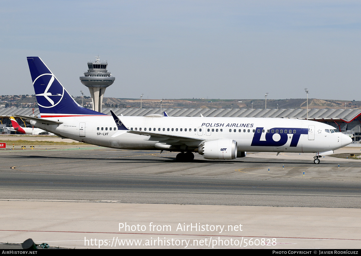 Aircraft Photo of SP-LVF | Boeing 737-8 Max 8 | LOT Polish Airlines - Polskie Linie Lotnicze | AirHistory.net #560828