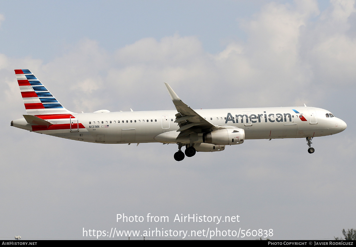 Aircraft Photo of N131NN | Airbus A321-231 | American Airlines | AirHistory.net #560838