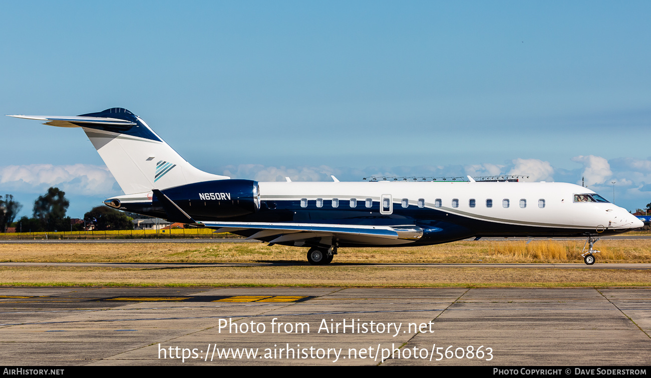 Aircraft Photo of N650RV | Bombardier Global 6000 (BD-700-1A10) | AirHistory.net #560863