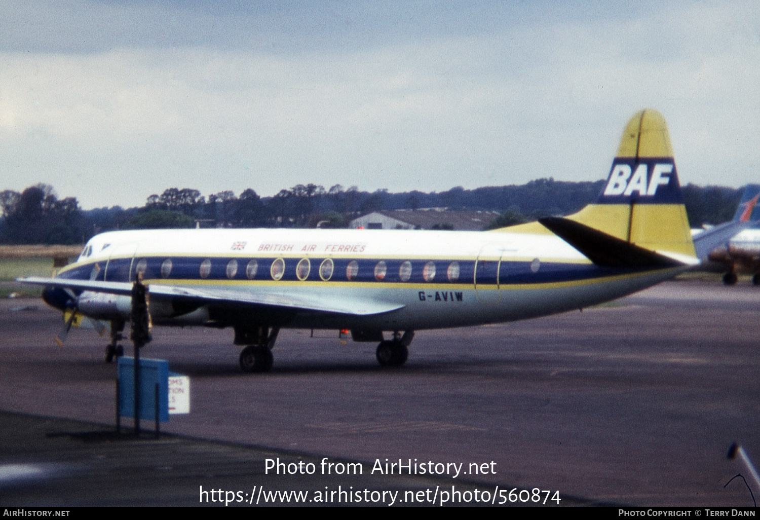 Aircraft Photo of G-AVIW | Vickers 812 Viscount | British Air Ferries - BAF | AirHistory.net #560874