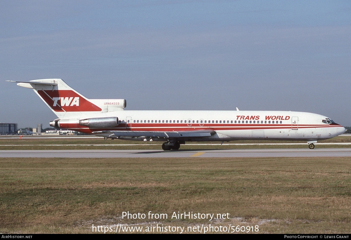 Aircraft Photo of N54333 | Boeing 727-231 | Trans World Airlines - TWA | AirHistory.net #560918