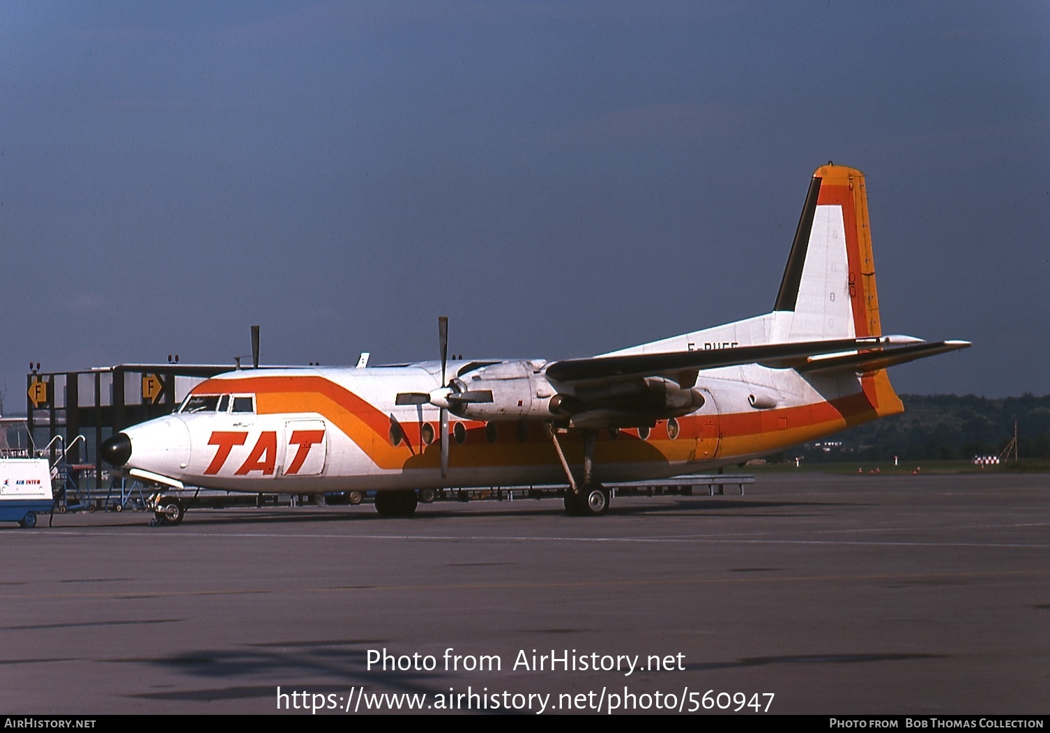 Aircraft Photo of F-BUFE | Fokker F27-200 Friendship | TAT - Touraine Air Transport | AirHistory.net #560947