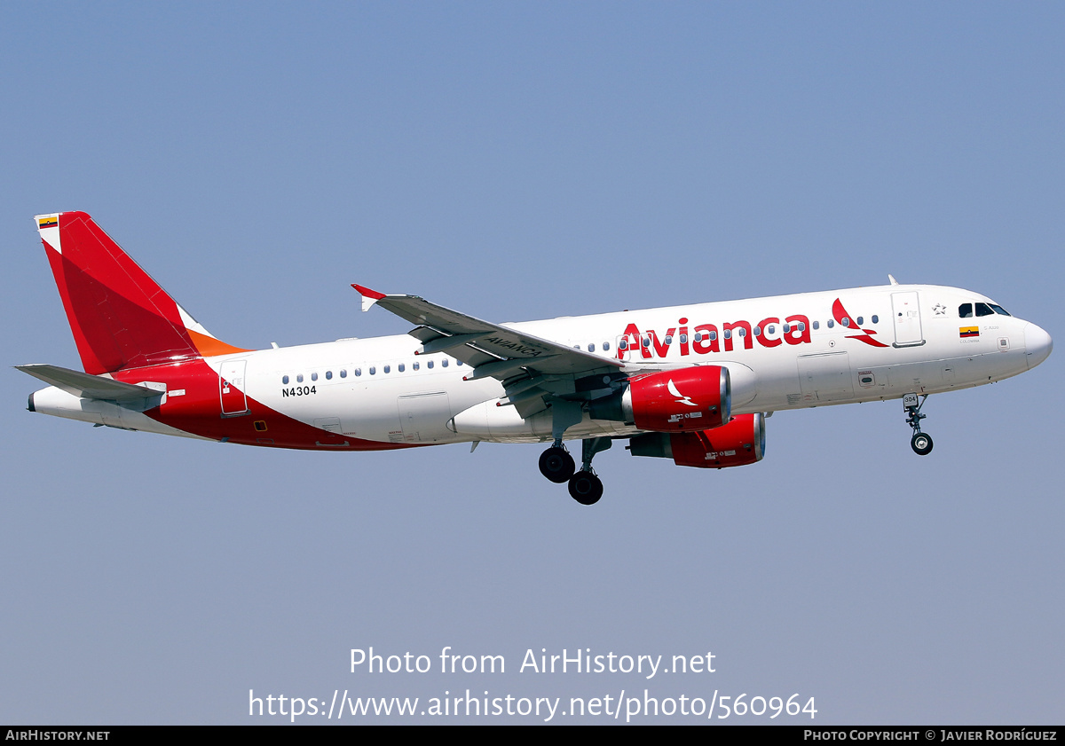 Aircraft Photo of N4304 | Airbus A320-214 | Avianca | AirHistory.net #560964