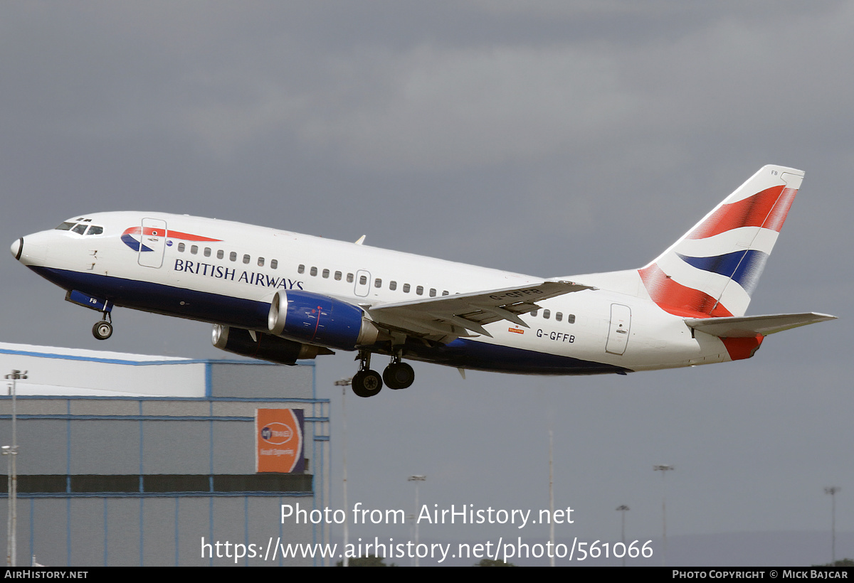 Aircraft Photo of G-GFFB | Boeing 737-505 | British Airways | AirHistory.net #561066