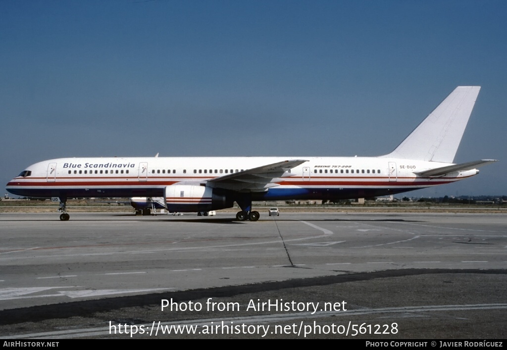 Aircraft Photo of SE-DUO | Boeing 757-236 | Blue Scandinavia | AirHistory.net #561228