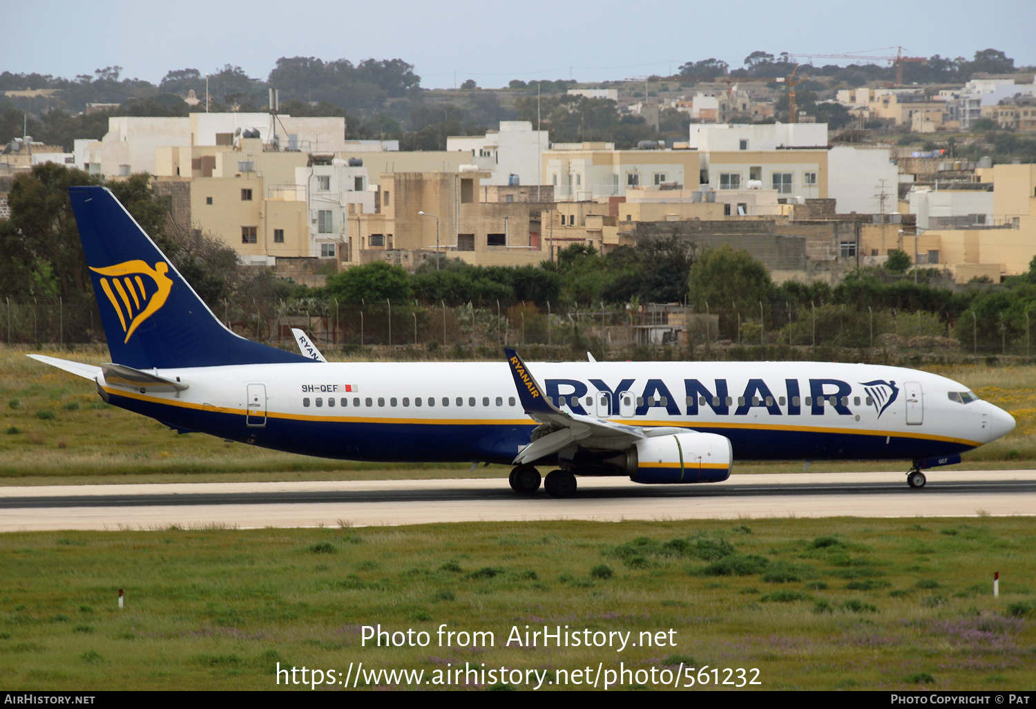 Aircraft Photo of 9H-QEF | Boeing 737-800 | Ryanair | AirHistory.net #561232