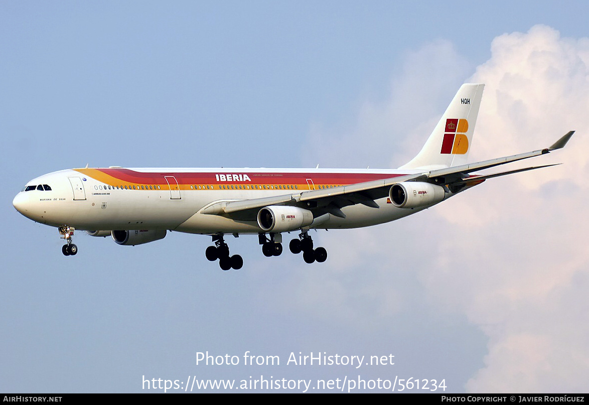 Aircraft Photo of EC-HQH | Airbus A340-313 | Iberia | AirHistory.net #561234