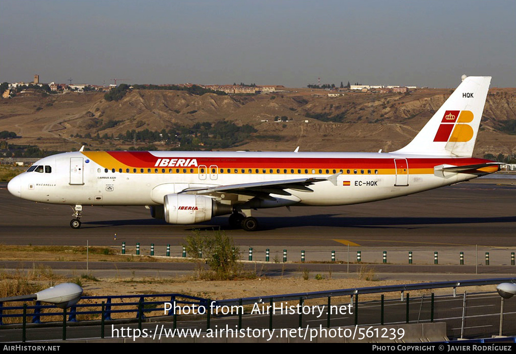 Aircraft Photo of EC-HQK | Airbus A320-214 | Iberia | AirHistory.net #561239